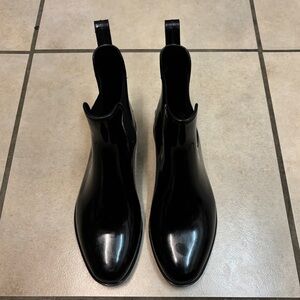 Ralph Lauren Black Ankle Rain Boots